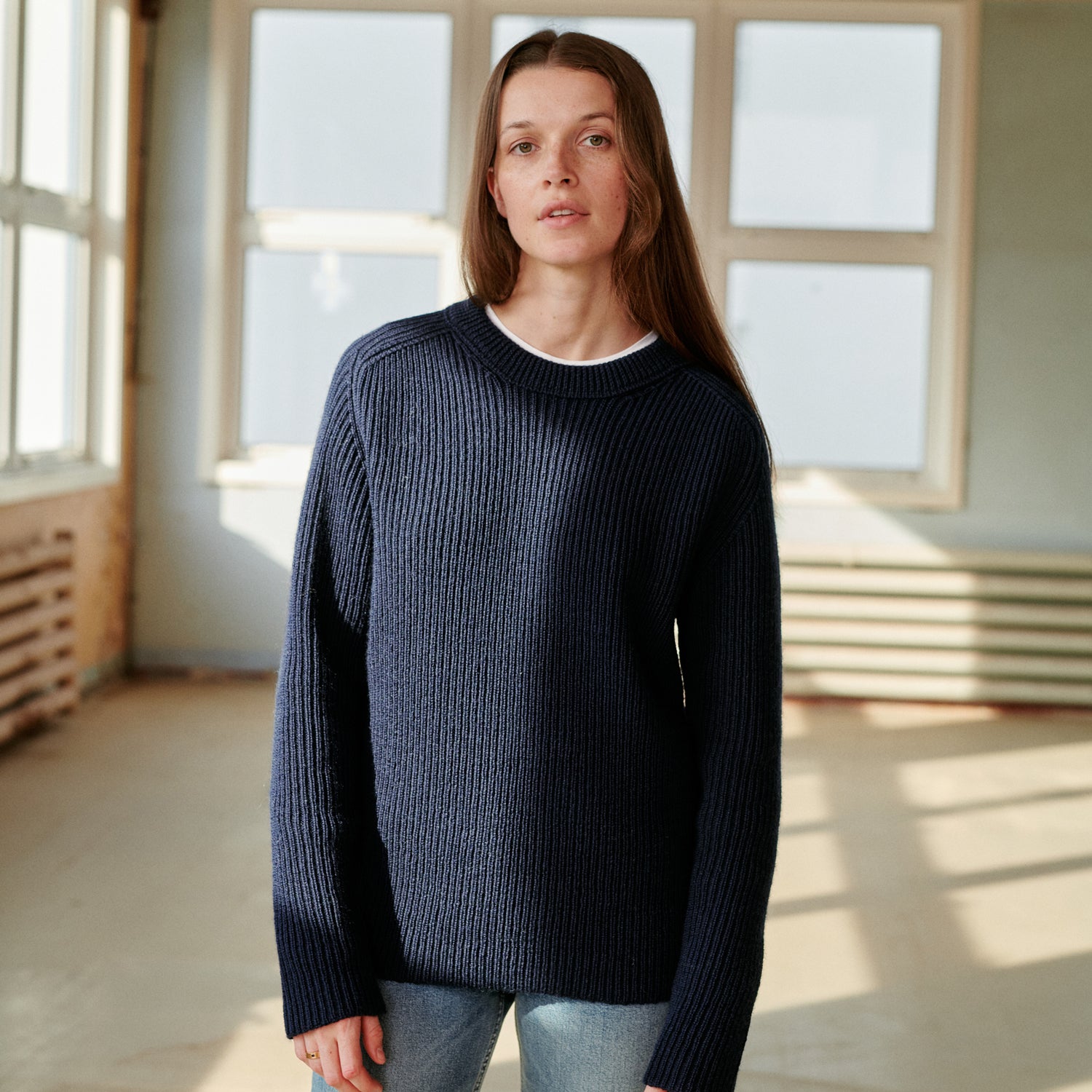 Blaatrøie No. 3 Rib Sweater