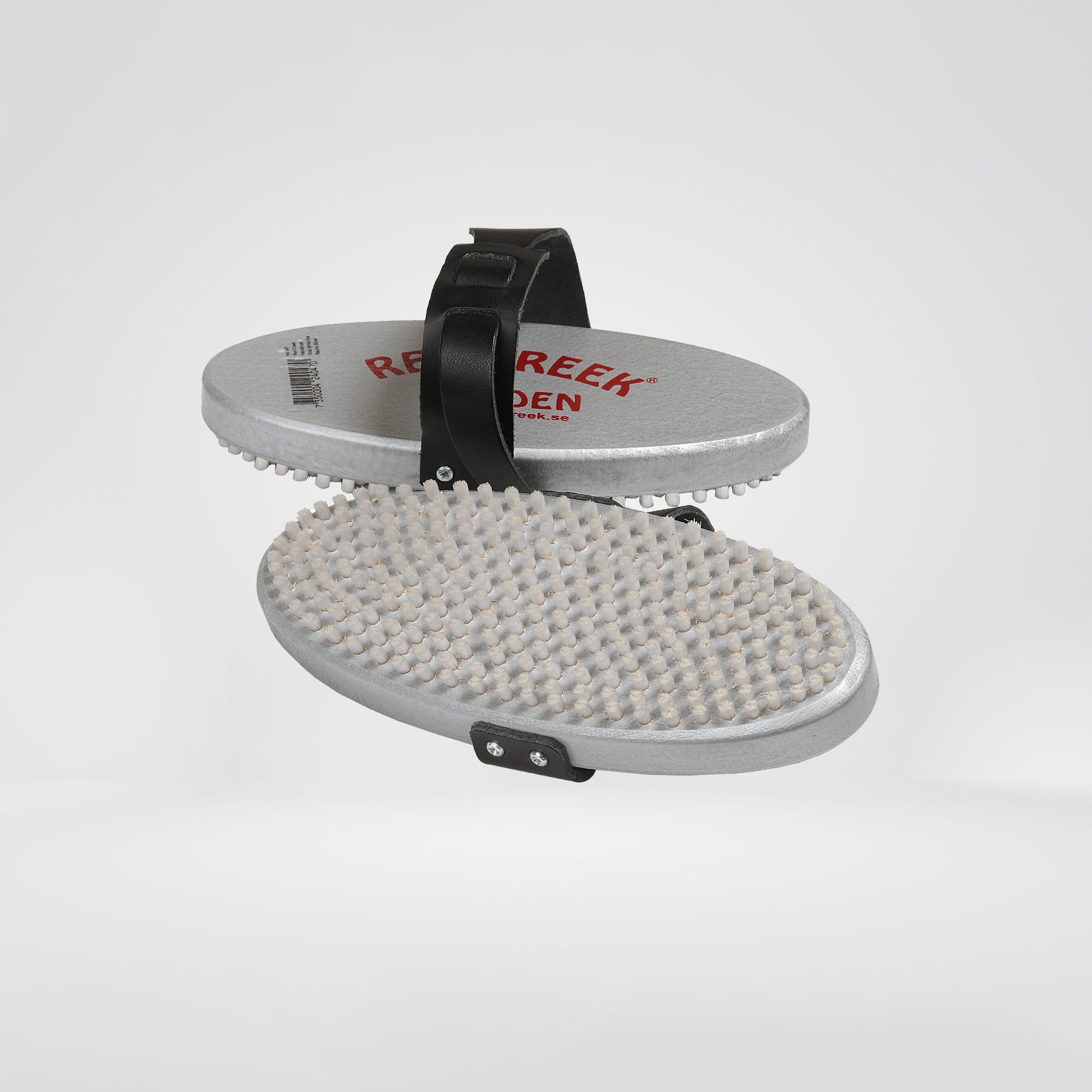 Racing Silber Weiße Fine Nylon Oval Handbürste 75x170mm