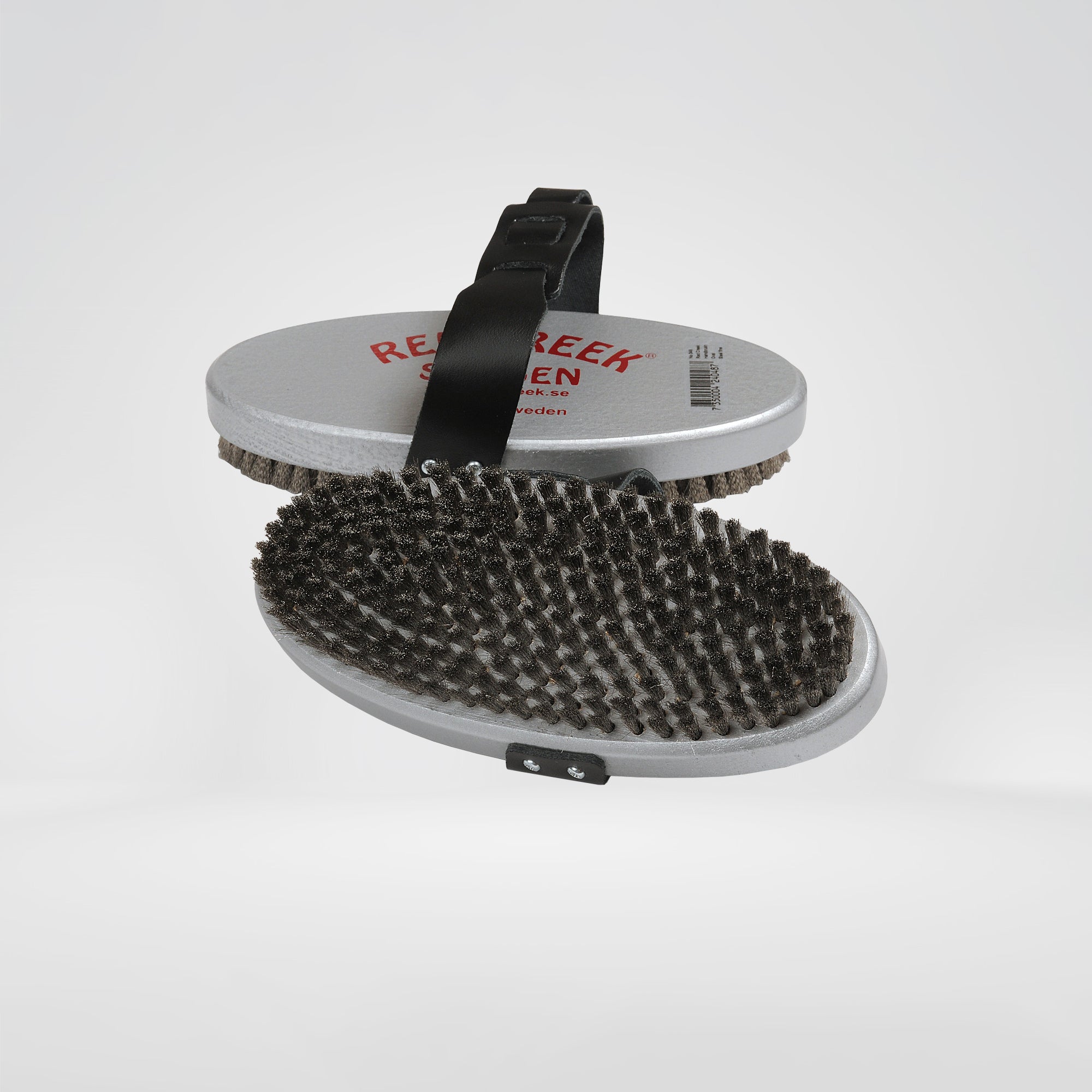 Racing Silver Steel Fine Oval Hand Brush 75x170mm