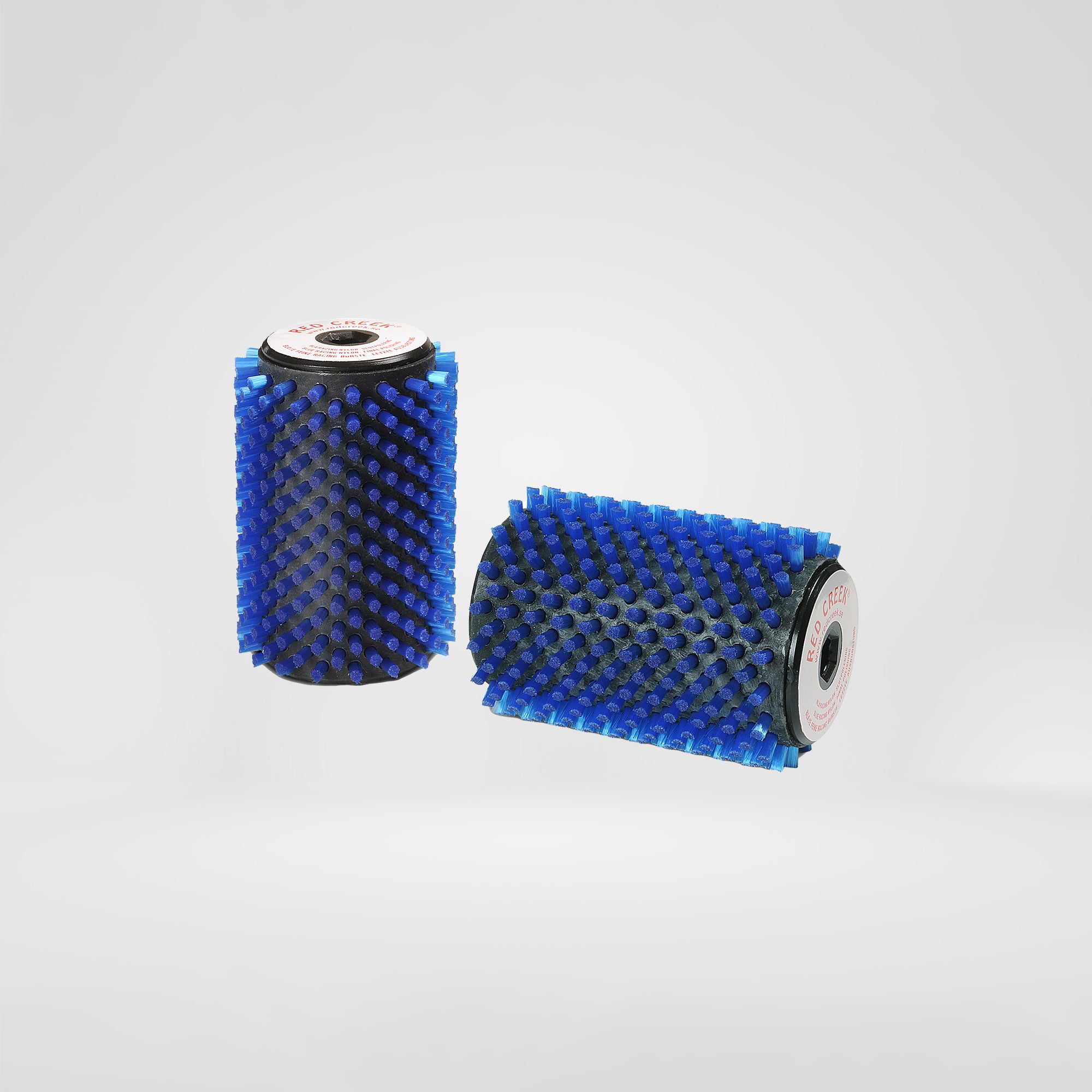 RED CREEK - 2141 Blue Racing 100mm Rotor brush - Ski Waxing Tool - Front