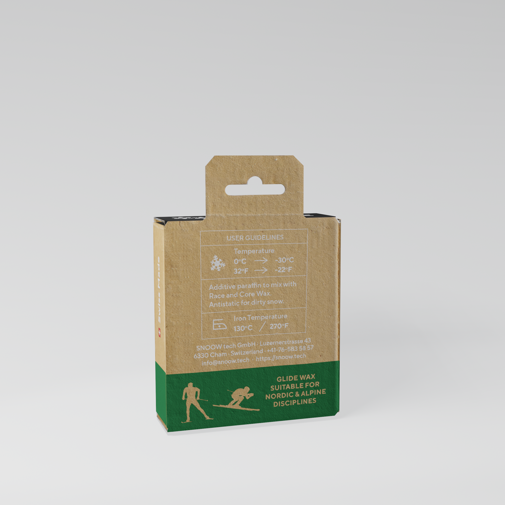 ECO RACE PARAFFIN SKIWACHS - Schwarz 100gr