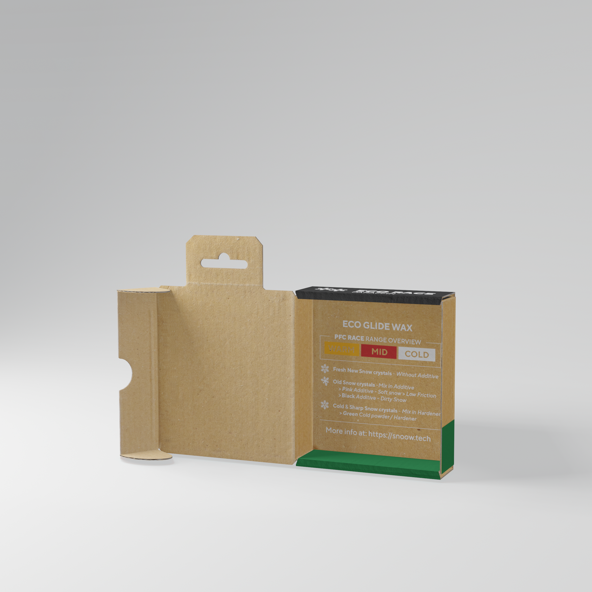 ECO RACE PARAFFIN SKIWACHS - Schwarz 100gr