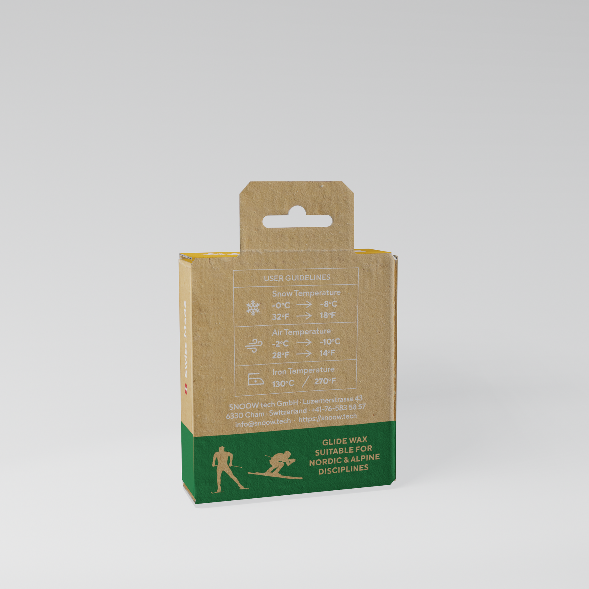 ECO RACE PARAFFIN SKIWACHS - Orange 100gr