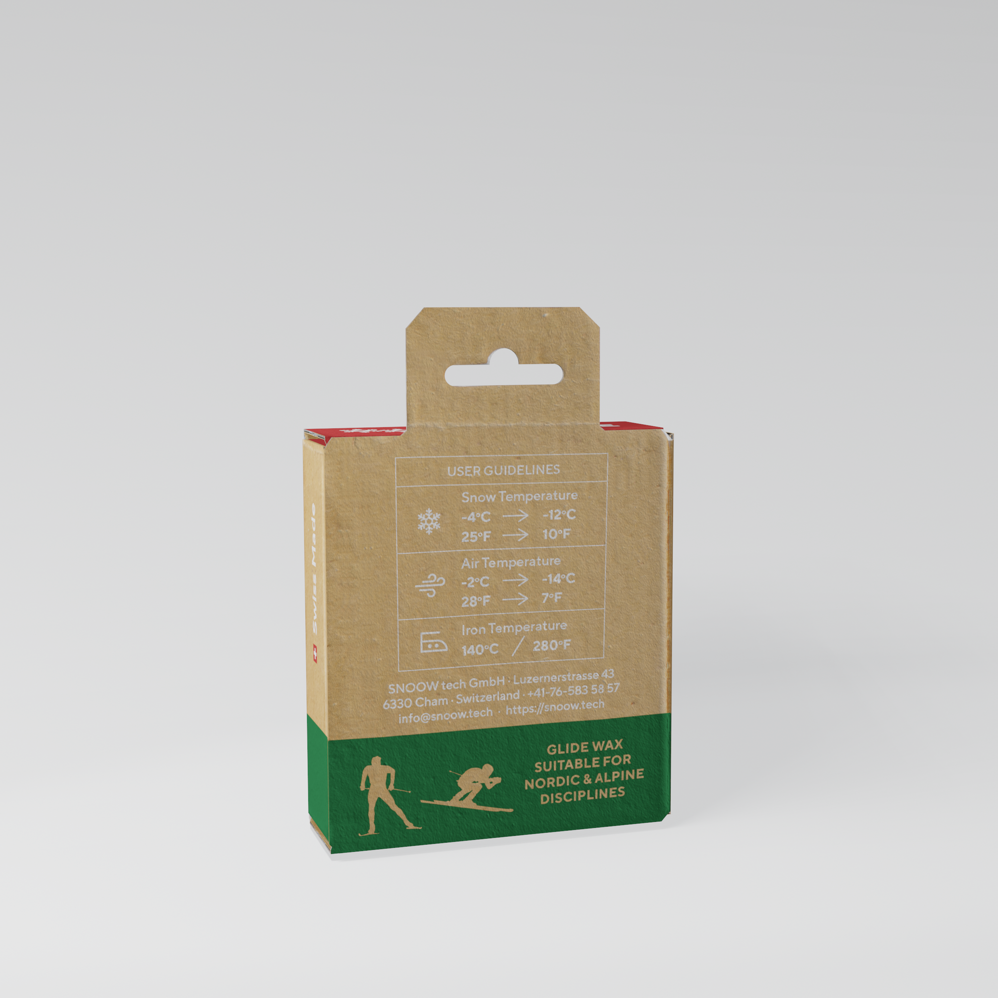 ECO RACE PARAFFIN SKIWACHS - Rot 100gr