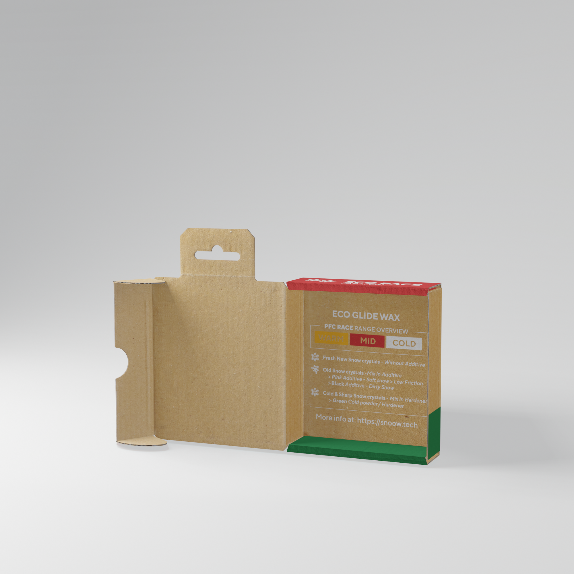 ECO RACE PARAFFIN SKIWACHS - Rot 100gr