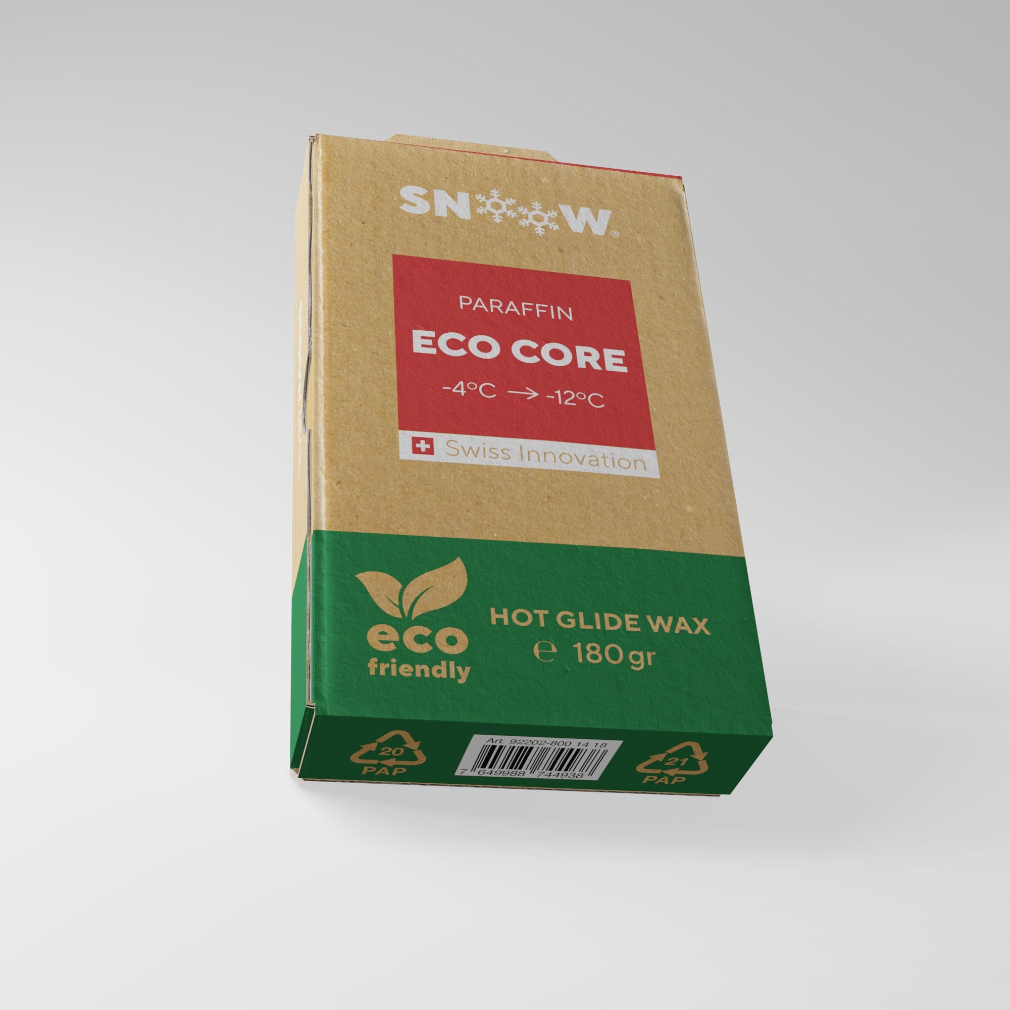 ECO CORE PARAFFIN SKIWACHS - Rot 180gr