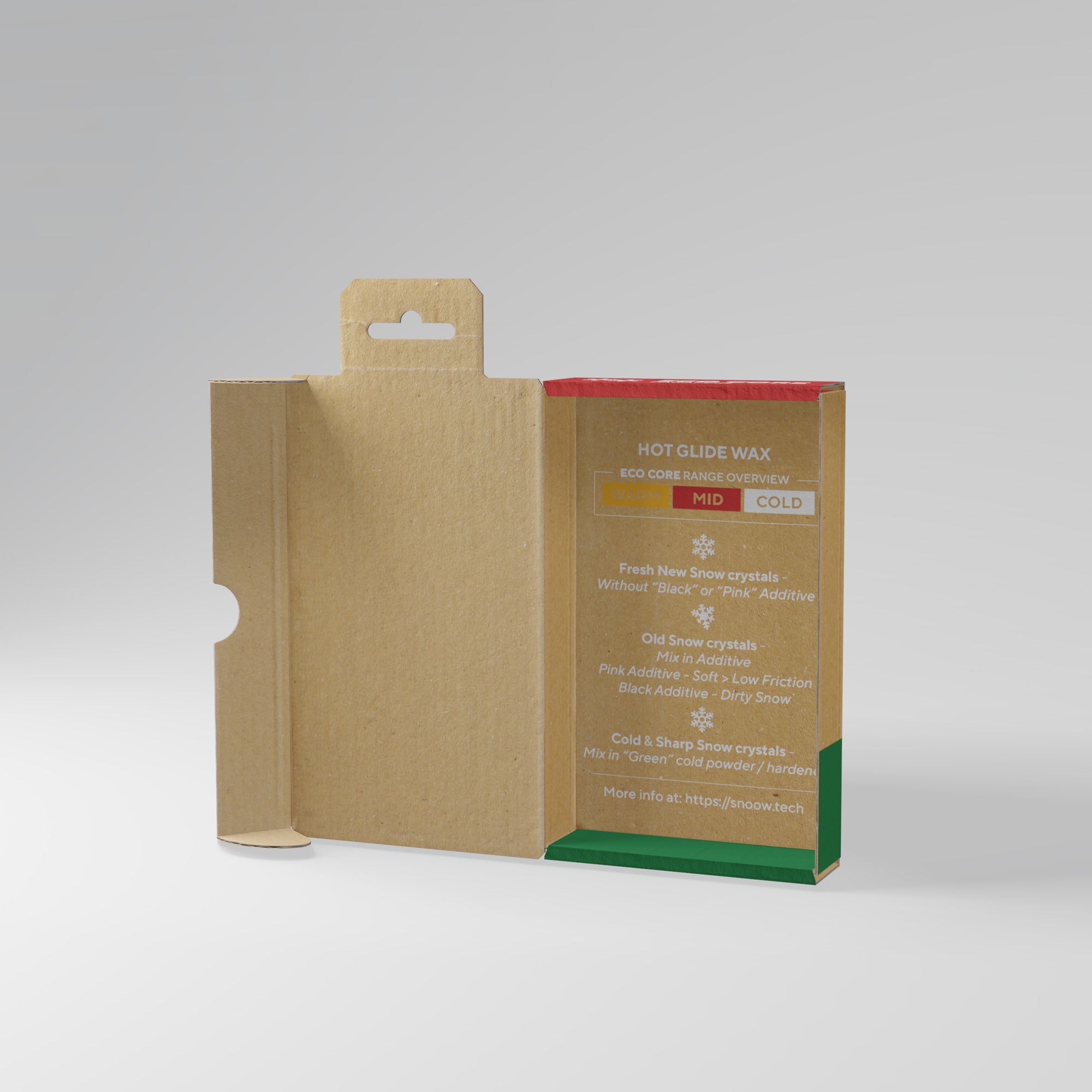 ECO CORE PARAFFIN SKIWACHS - Rot 180gr