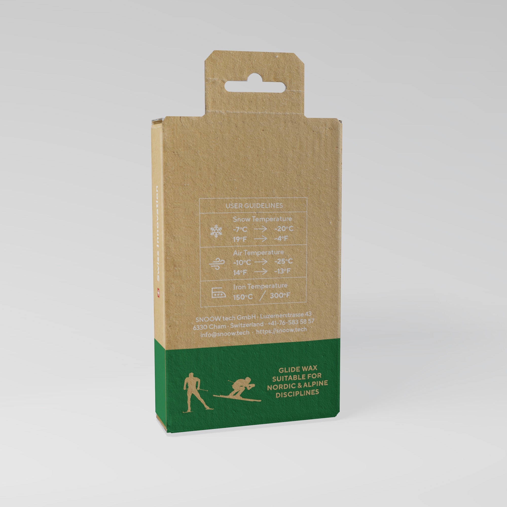 ECO CORE PARAFFIN SKIWACHS - Weiß 180gr
