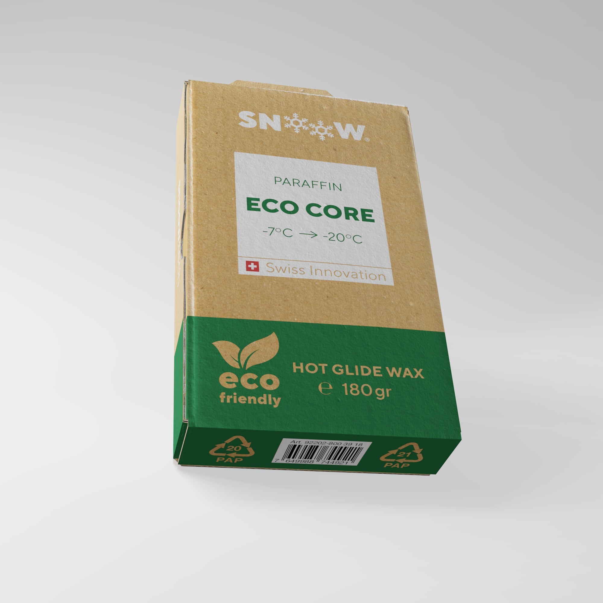 ECO CORE PARAFFIN SKIWACHS - Weiß 180gr