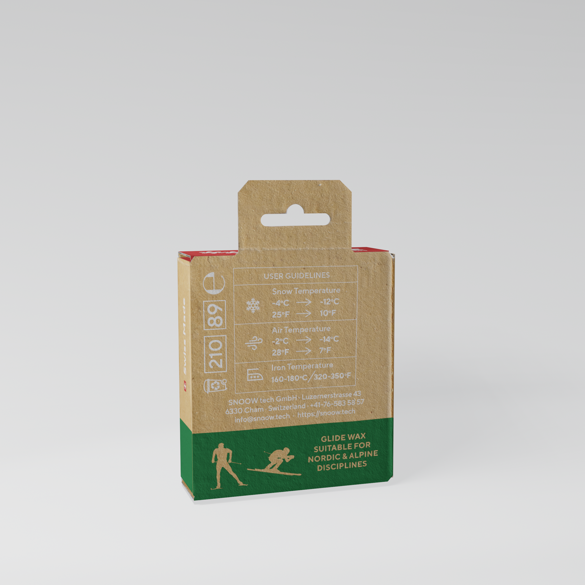 ECO RACE BLOCK SKIWACHS - Rot 25gr