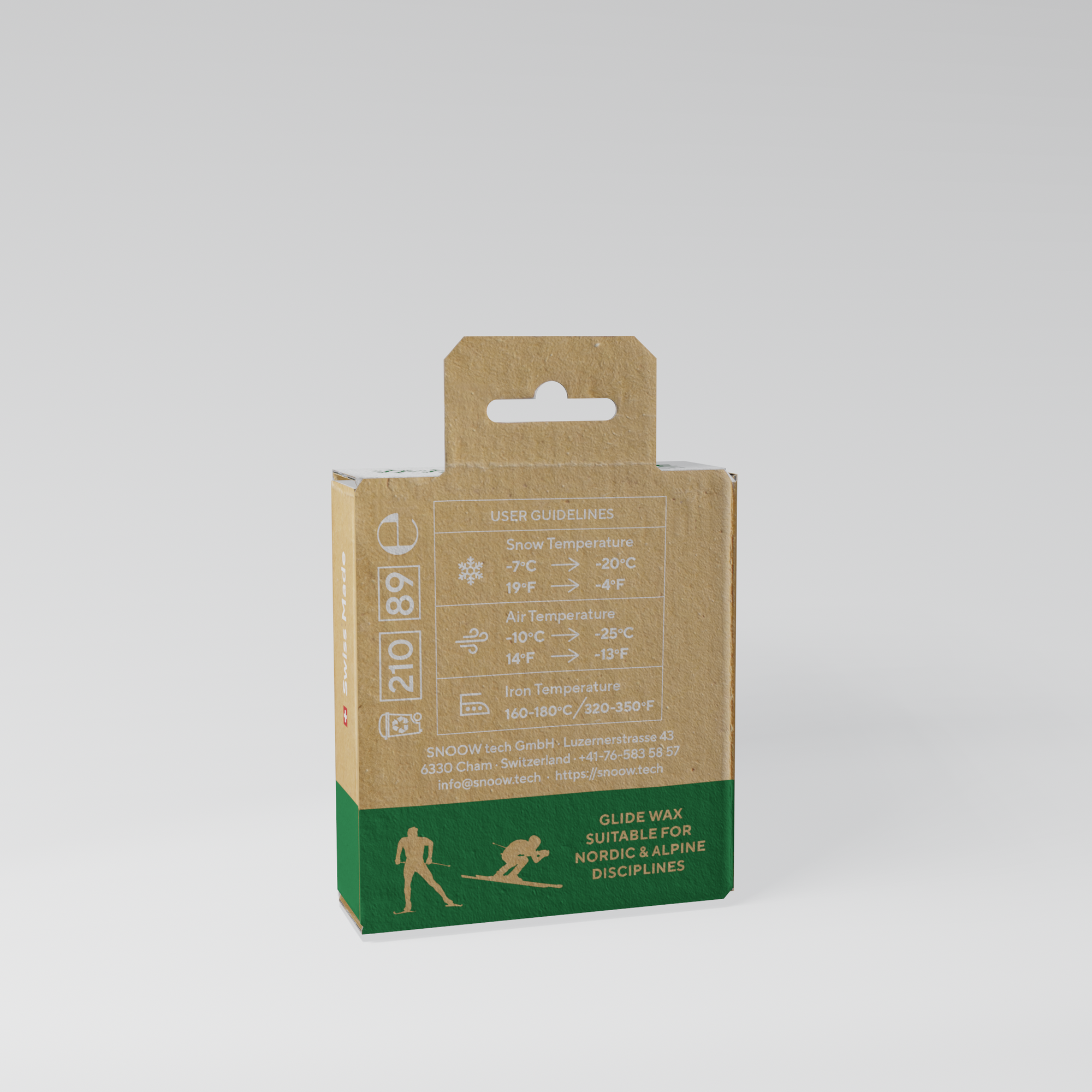 ECO RACE BLOCK SKIWACHS - Weiß 25gr
