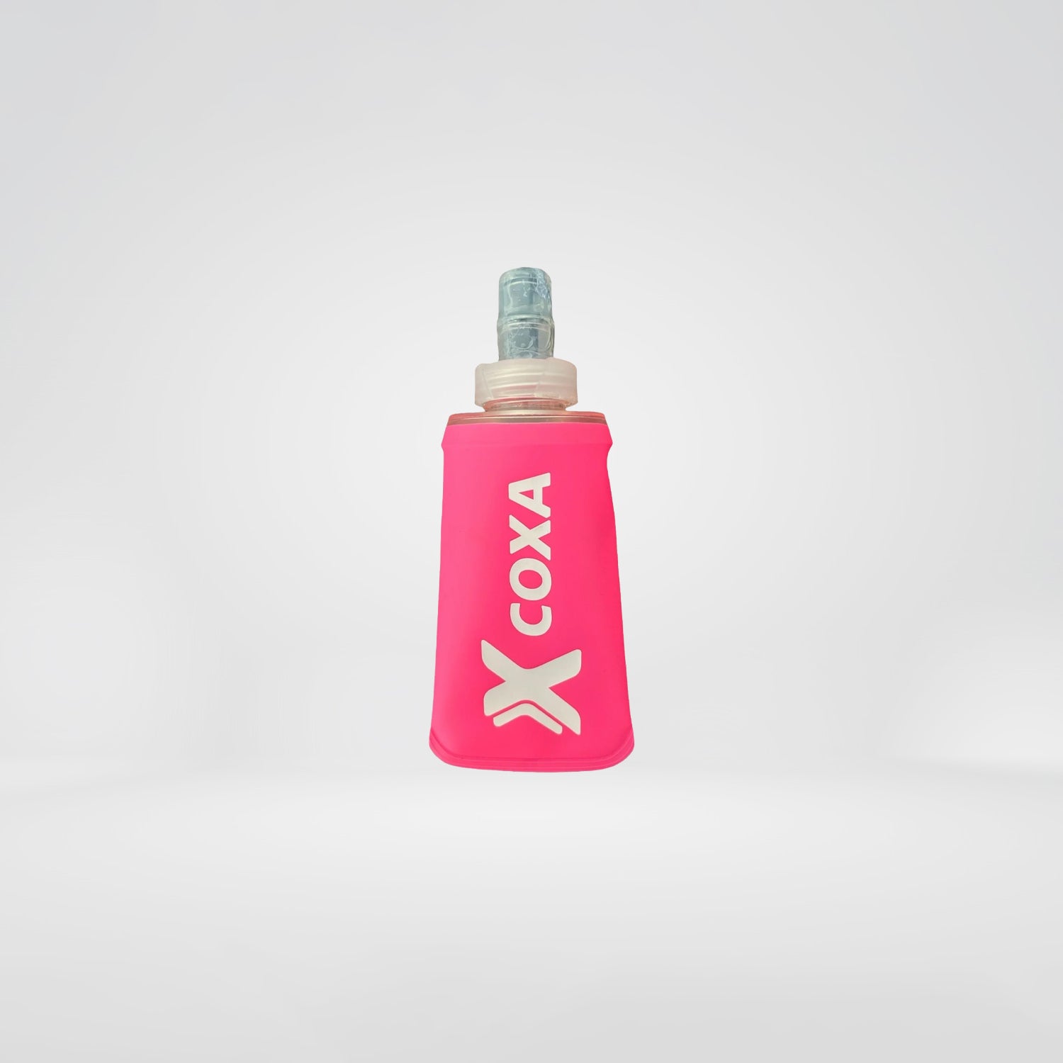 CoXa Soft Flask 150 ml with velcro and velcro patch - Color Pink - Front View