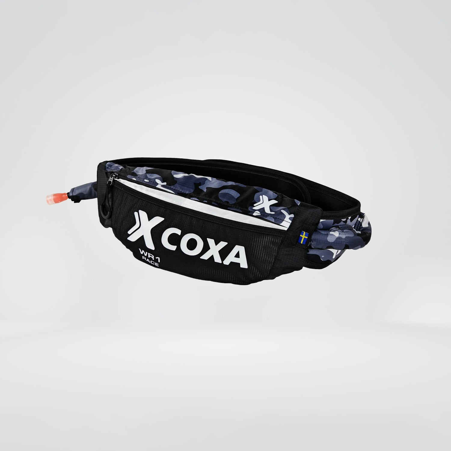 CoXa Technical drink belt with insulated tube - grey camo pattern