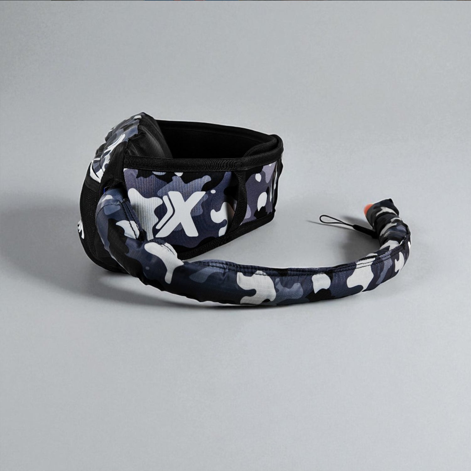 CoXa - WR1 Race technical drink belt with soft flask and insulated tube - Color Camo Grey Black